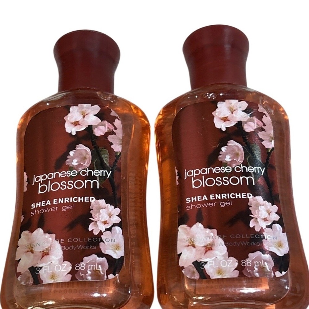 JAPANESE CHERRY BLOSSOM TRAVEL SHOWER GEL Bath & Body Work Mini Size New 3oz TWO